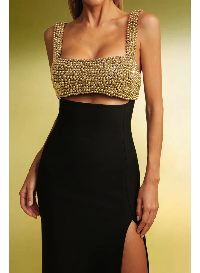 Bella Barnett  Katty High Slit Sleeveless Bandage Maxi Dress for Women | Best Price UAE